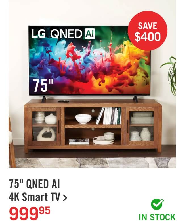 75" QNED AI 4K Smart TV.