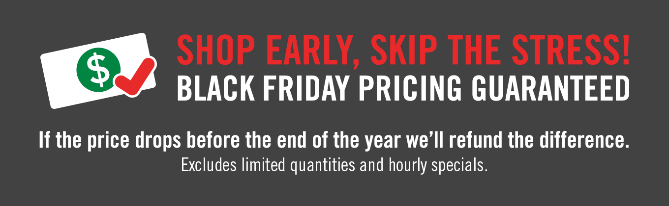 If the price drops before the end of the year we'll refund the difference.