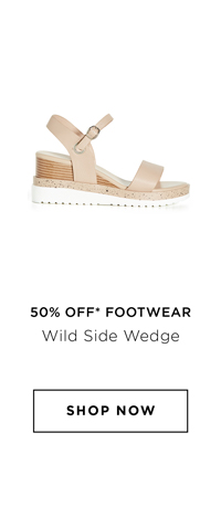 WIDE FIT Wild Side Wedge - beige 50% OFF* - Shop Now