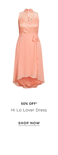 Hi Lo Lover Dress - peach 50% OFF*