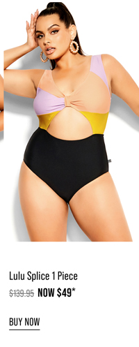 $49 SWIM* 1 Day Only | Lulu Splice 1 Piece in purple