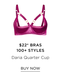 Shop the Daria Quarter Cup Underwire Bra in cerise for $22*