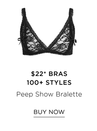 Shop the Peep Show Bralette in black for $22*