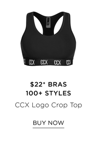 Shop the CCX Logo Crop Top in black for $22*