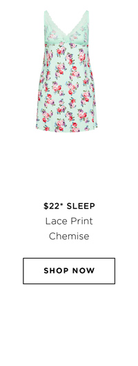 Shop the Lace Print Chemise