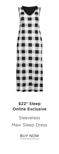 Shop the Sleeveless Maxi Sleep Dress