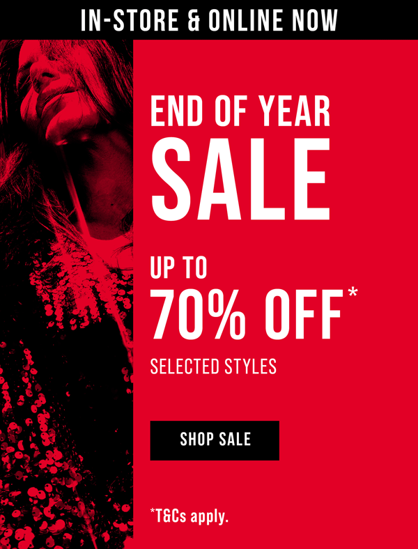 Shop 70%. Off Selected styles