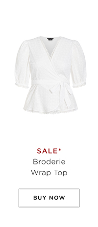 Shop the Broderie Wrap Top