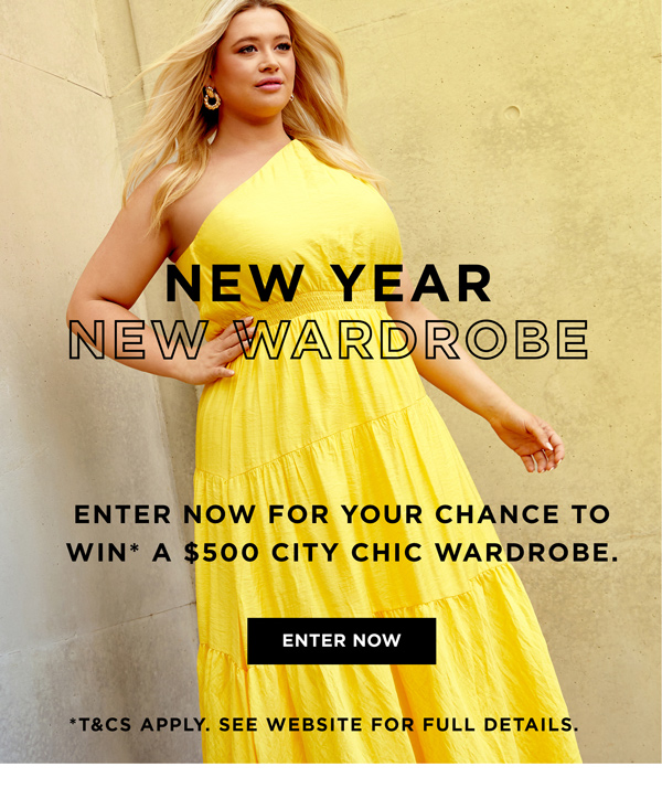 Enter Now for your Chance to win* a $500 City Chic wardrobe