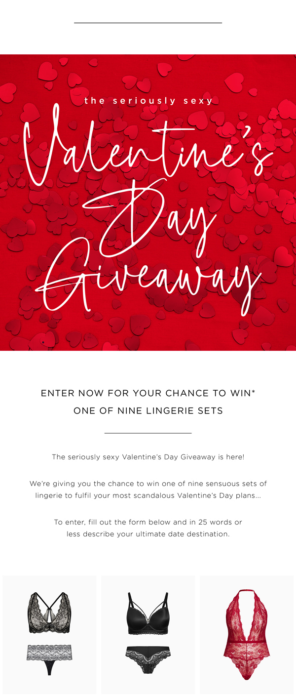 Enter to Win* Our Seriously Sexy Valentine's Day Giveaway