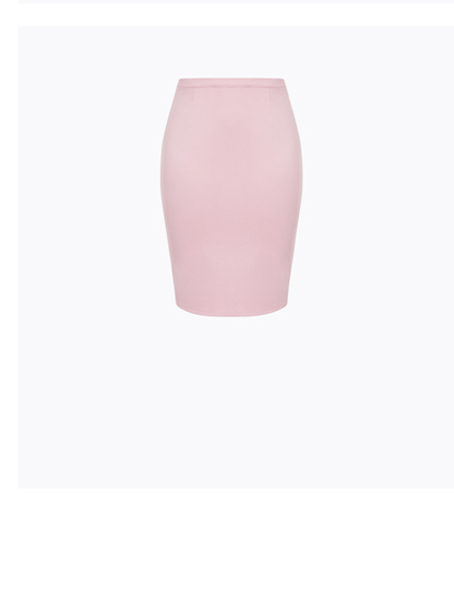 Midi Tube Skirt In Blush| Shop Now