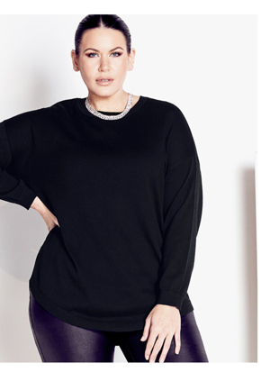 Tully Curved Hem Sweater | Shop Now