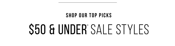 Shop Sale | $50 & Under*