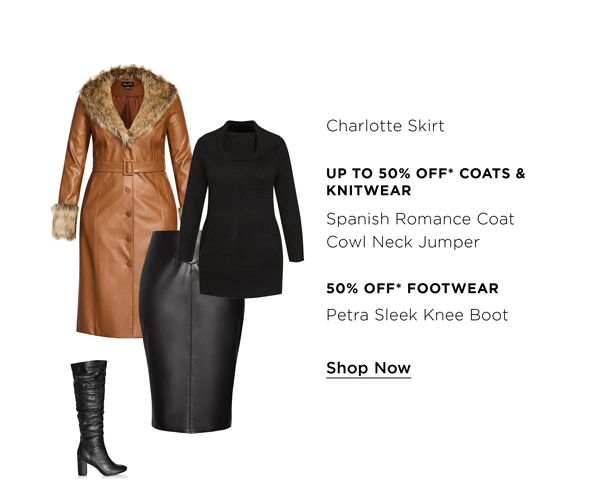 Up To 50% Off* Coats, Jackets & Knitwear| Shop Now