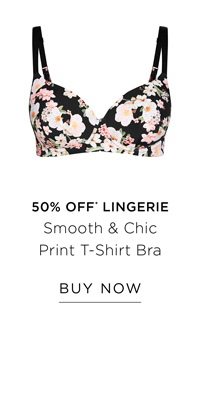 Shop the Smooth & Chic Print T-Shirt Bra