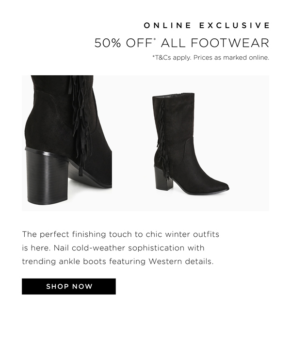 Shop 50% Off* All Footwear
