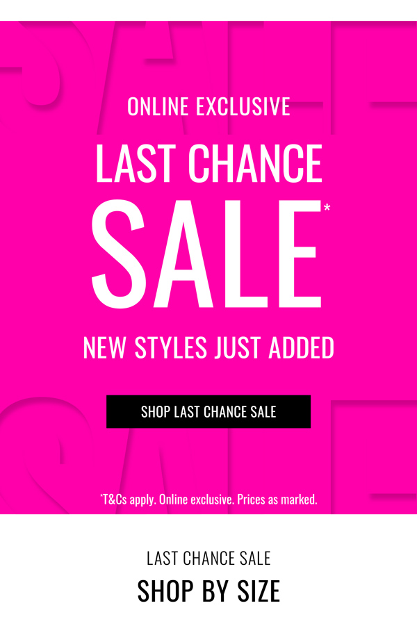 Shop Last Chance Sale*
