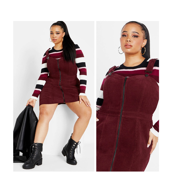 Shop the Zip Corduroy Dress