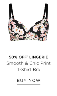 Smooth & Chic Print T-Shirt Bra | Buy Now