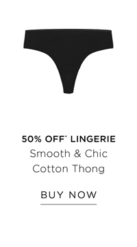 Smooth & Chic Cotton Thong | Buy Now