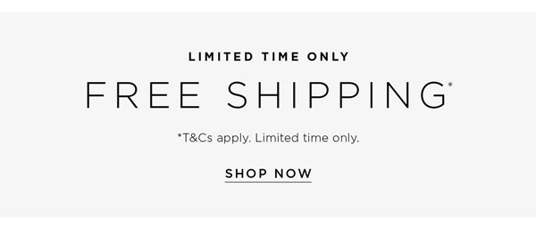 Limited Time Only | Free Shipping*