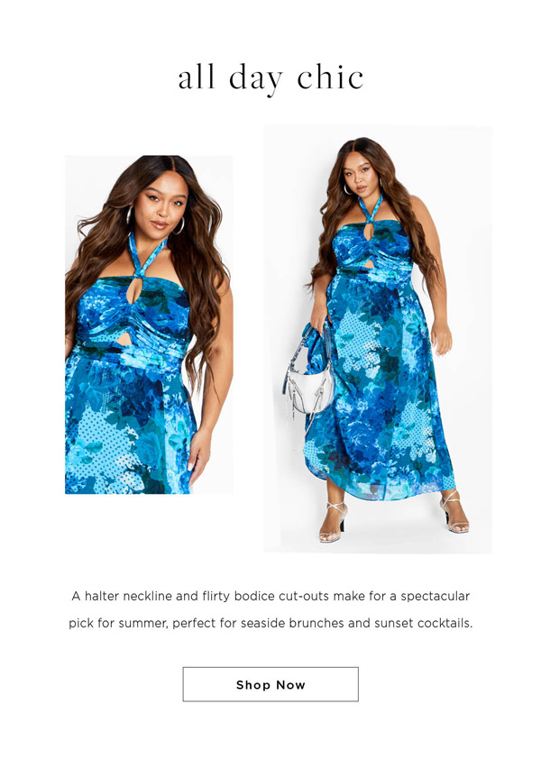 Everlee Print Maxi Dress