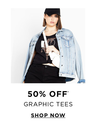 Shop 50% off* Graphic Tees