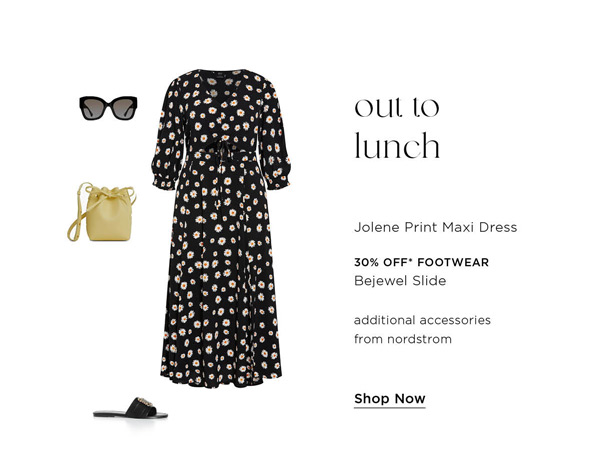 Shop Jolene Print Maxi Dress