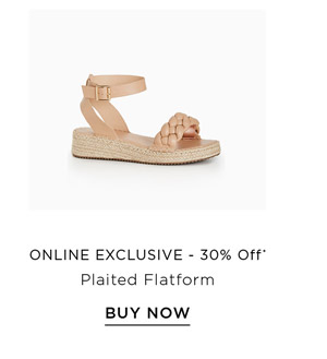 Shop WIDE FIT Plaited Flatform