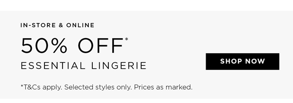 Shop lingerie