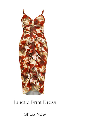 Shop Julietta Print Ruffle Front Dress