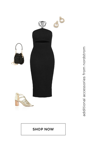 Shop Textured Twist Halter Neck Maxi Dress