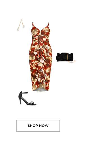 Shop Julietta Print Ruffle Front Dress