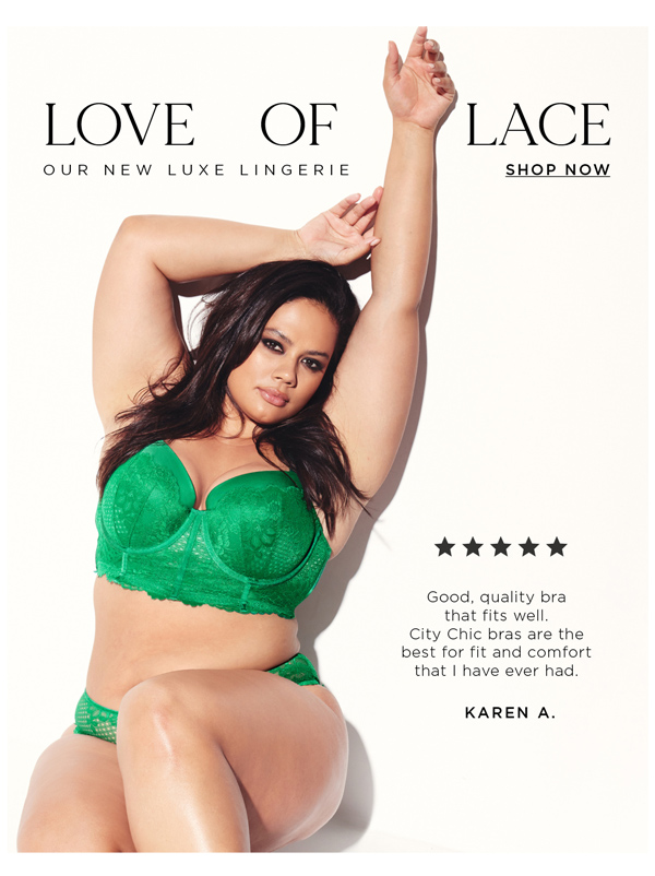 Current Crush: Kelly Green + Buy One, Get One FREE* Bras In-Store & Online  - City Chic