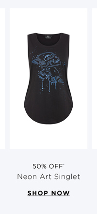 Shop the Neon Art Singlet