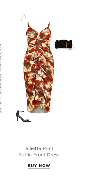 Shop the Julietta Print Ruffle Front Dress