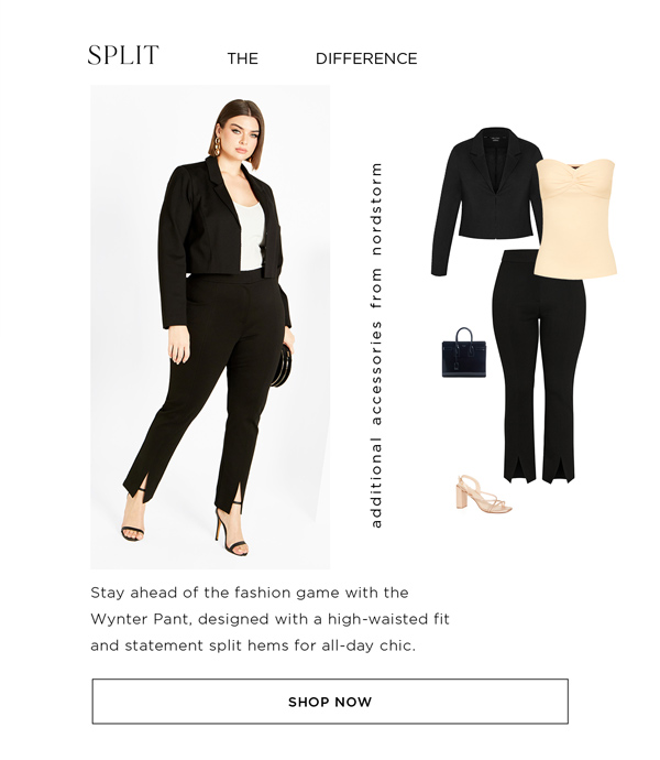 Wynter High Waist Split Pant