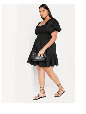 Shop Poppie Puff Sleeve Mini Dress