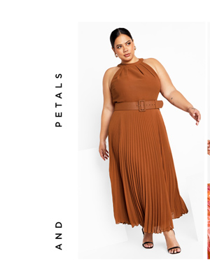 Shop Constantina High Neck Pleat Dress