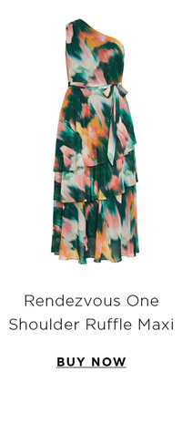 Shop Rendezvous One Shoulder Ruffle Maxi Dress
