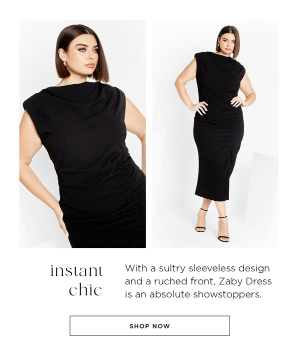 Shop Zaby Cowl Neck Sleeveless Dress