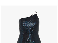 Shop Savanna One Shoulder Sequin Jumpsuit