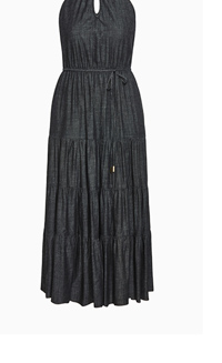 Shop Hamptons Halter Tier Maxi Dress