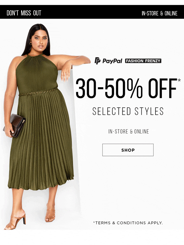 Shop 30-50% OFF*
