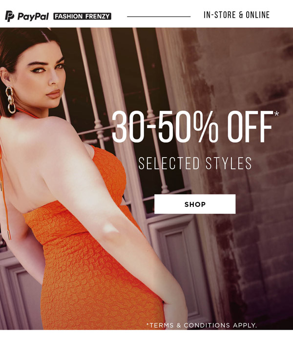 Shop 30-50% OFF*