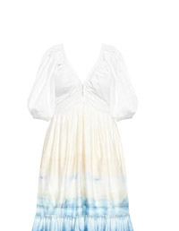 Grace Ombre Puff Sleeve Dress