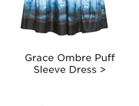 Grace Ombre Puff Sleeve Dress