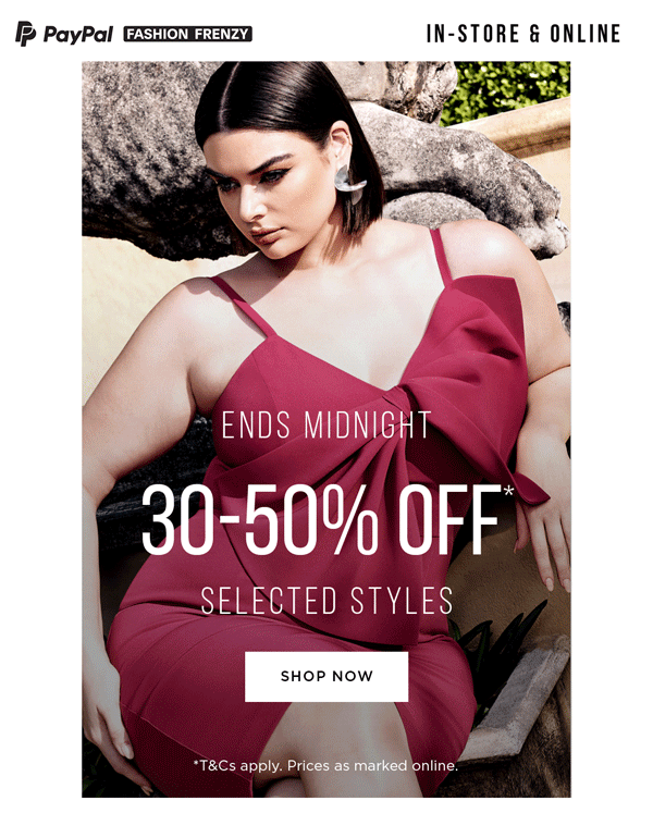 Shop 30-50% OFF*