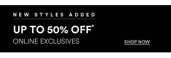 Shop UP TO 50% OFF*