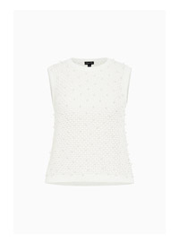 Shop the Sleeveless Pearl Jumper